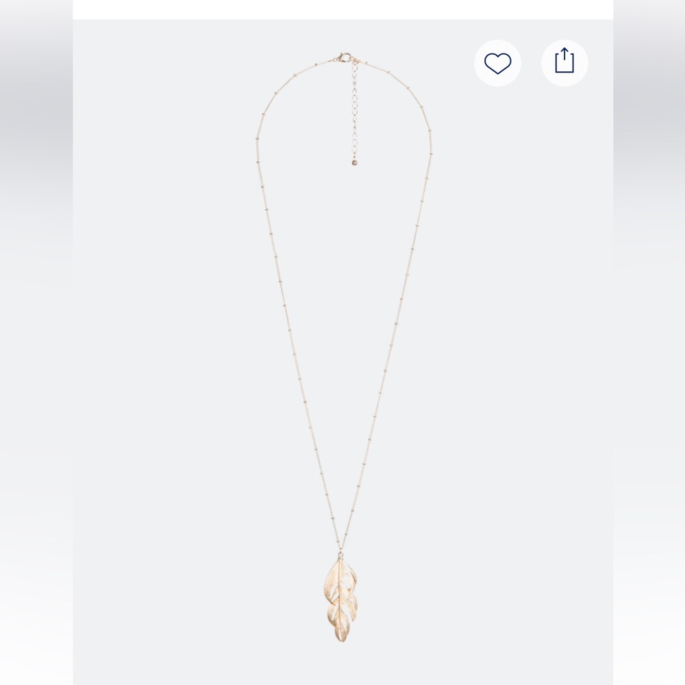 Munroe Feather Pendant Necklace